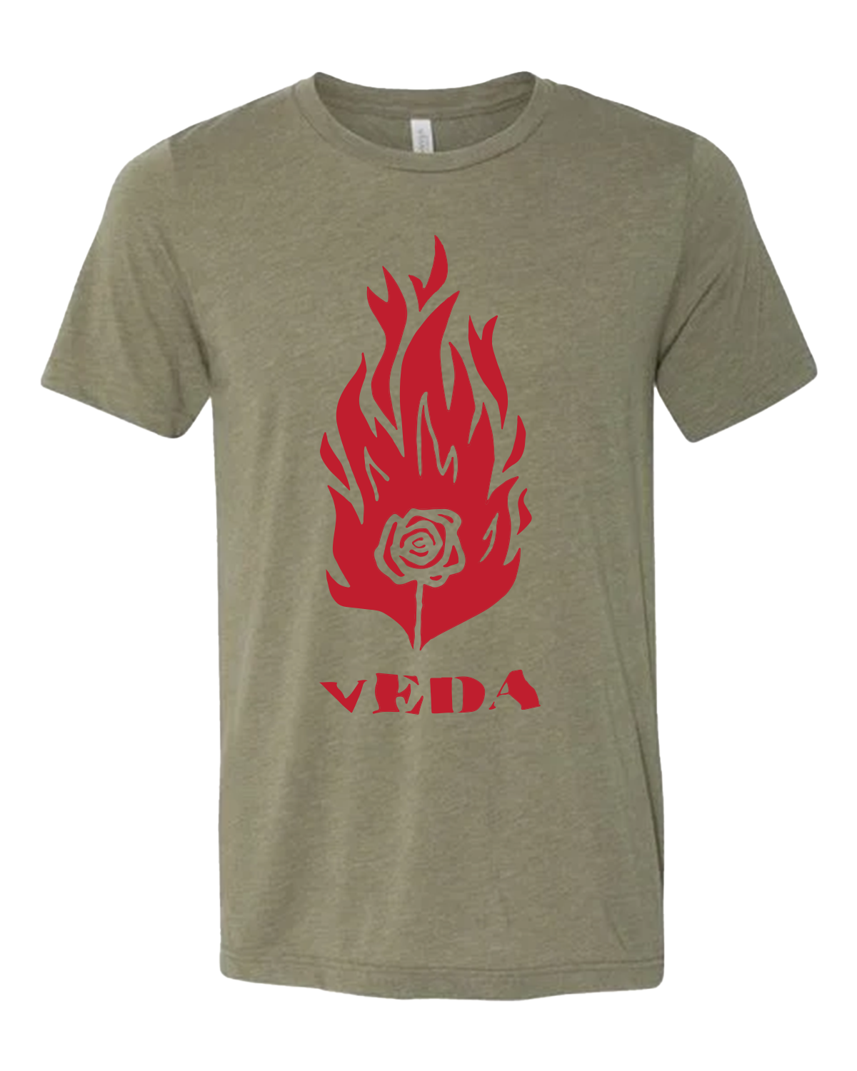🔥 VEDA “Flame & Rose” Tee 🌹